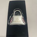 Lexus Swarovski Crystal Silver Pink Crystals Purse Key Ring Keychain Photo 7