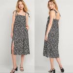 Old Navy Tie-Shoulder Floral-Print Split-Front Midi Swing Dress NEW Size XXL Photo 3