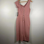 Lulus Open Your Heart Mauve Pink One-Shoulder Bodycon Midi Dress size XS Party Photo 4