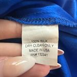 Amanda Uprichard cobalt blue button front sleeveless silk mini dress size M Photo 7