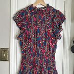 Entro floral smocked waist ruffle mini dress Red Size M Photo 6