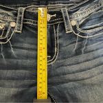 Miss Me Dark Blue Jeans with Embellished Pockets NWT Sz 25” Light Wash Bootcut Photo 3