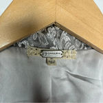 Gimmicks by BKE Gimmicks Buckle Silver Embroidered Damask One Button Blazer Size Large Photo 5