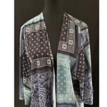 Pink M Style Women’s Boho Duster in Blue Colors Sz XL Photo 1