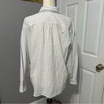 Vintage Separate Issue Candy Striped Button Down Top Size L White Size L Photo 2