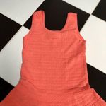 Torn By Ronny Kobo Ronny Kobo Fit & Flare Mini Dress Drop Waist Stretchy Textured Orange Coral sz M Photo 4