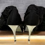 Wild Rose  Black Stretch Lycra Quilted Knit Sock Mirrored Stiletto Boots Women 11 Photo 11