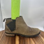 Sorel Emelie Chelsea Ankle Boots Bootie Brown Leather Waterproof Women's 8 Photo 4