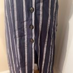 Lush Clothing Lush Blue and White Striped Midi Dress Photo 2