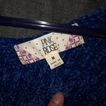 Pink Rose Royal Blue Knit Sweater Photo 1