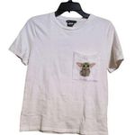 ZARA Star Wars embroidered The child Grogu white t-shirt medium Photo 0