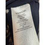 Vince Silk Navy Floral Midi Shirt Dress Sz. XS Photo 5