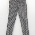 Michael Kors Women’s Size Large Stretch Pants Viscose Blend Diamond Pattern B/W Photo 3