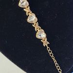 Gold Filled XO CZ Heart Chain Bracelet Photo 4