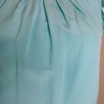 Elie Tahari Tahari Silk Aqua Blue Sleeveless Shell Blouse S M Photo 10