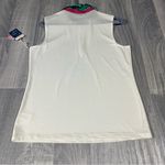 Tommy Bahama Tommy Bahamas Golf Sleeveless White Top with Tropical Collar; NEW; Large Women's Photo 8