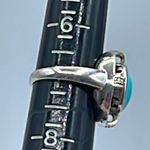 Vintage sterling silver & Sleeping Beauty turquoise ring size 7. Blue Photo 5