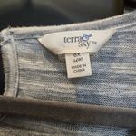 Terra & Sky Striped Gray Women's Top Photo 1