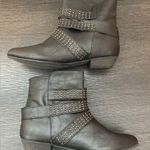 Wanted Branded Pinn Black Studded Moto Biker Booties Ankle Boots Womenâs 6.5 Photo 7