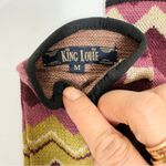 King Louie Glove Shakin in Chartreuse Yellow with a zigzag pattern Tan Photo 5