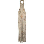 Flynn Skye Revolve light blue brown florals halter maxi dress Photo 2