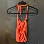 Aerie  Coral Halter Neck Ribbed Women's Top Photo 2