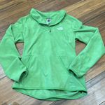 The North Face  Woman’s Kelly Green Logo Fleece Half Zip Neck Top Jacket S Photo 0