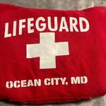 Lifegaurd Red Hoodie Ocean City MD Size Large Photo 4