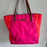Vera Bradley  Pink and Orange Quilted Tote Photo 0
