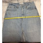 Abercrombie & Fitch Denim Skirt Womens Blue High Rise Front Slit Midi NWT SZ 30 Photo 10