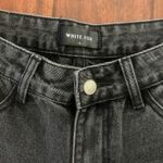 White Fox Boutique Bring The Style Low Rise Wide Leg Jeans Black Acid Wash Photo 2