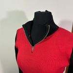 Gap Vintage Fitted Ribbed Quarter Zip Pull Over Sweater Womens Large Photo 2