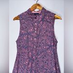 Columbia ‎ Medium Pink Blue Floral PGA Sleeveless Shift Dress Collar Photo 2
