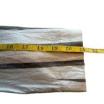 Banana Republic  Womens 8 Linen Blend Long & Lean Blazer Stripes Neutral Career Photo 7