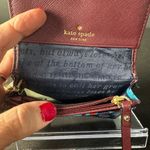 Kate Spade Blue and Red Floral key and cardholder Wallet Photo 9