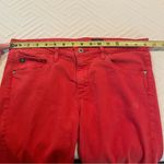 AG Adriano Goldschmied  The Stevie Ankle Slim Straight Jeans Old Vermilion Red 29 Photo 8