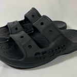 Crocs BAYA TWO STRAP SLIDE SANDAL ICONIC COMFORT UNISEX MEN 5 WOMEN 7 BLACK NEW Photo 0