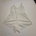 Frederick's of Hollywood Frederick’s Of Hollywood White Floral Lace Romper Lingerie Sz L Large Photo 7