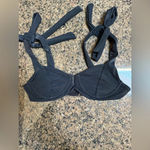 Beach Riot  Blair Underwire Bikini Top Black Large With Medium Bottoms Set Photo 4