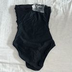 J.Crew  Strapless Ruched bandeau one-piece swimsuit black size 0 Photo 7