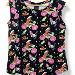 Nooworks Muscle Tee Mean Machine Print Size Large Motorcycle Rat Devil Lady Photo 0