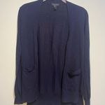 J.Crew  Navy Cardigan Pockets Layer XXS Lightweight Academia Oversized Relaxed Photo 1