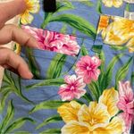 Jones New York Blue Floral Crop Pants Size 4 Photo 3