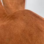 EXPRESS Vintage  World Brand Women's Genuine Leather Suede Pants Brown‎ Size 7/8 Photo 5