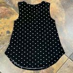 West Kei Polka Dot Sleeveless Blouse with Cutout Keyhole Small Photo 10