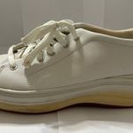 Keds Womens White Leather Lace Up Low Top Casual Nurse Sneakers Size 9 Photo 0
