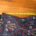 Talbots Women’s Paisley Crop Straight Leg Pants Purple Blue Pockets Size 10 Photo 6