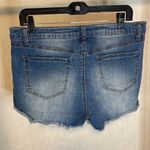 Refuge  Rough Cut‎ Distressed Jean Shorts Size 12 Photo 1