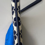 Kate Spade Spade Flower Jacquard Stripe Pouch Wristlet Blue Multi Photo 4