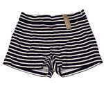 J.Crew NEW Navy & White Stripe Linen Blend Pleated Dress Shorts size 0 Photo 5